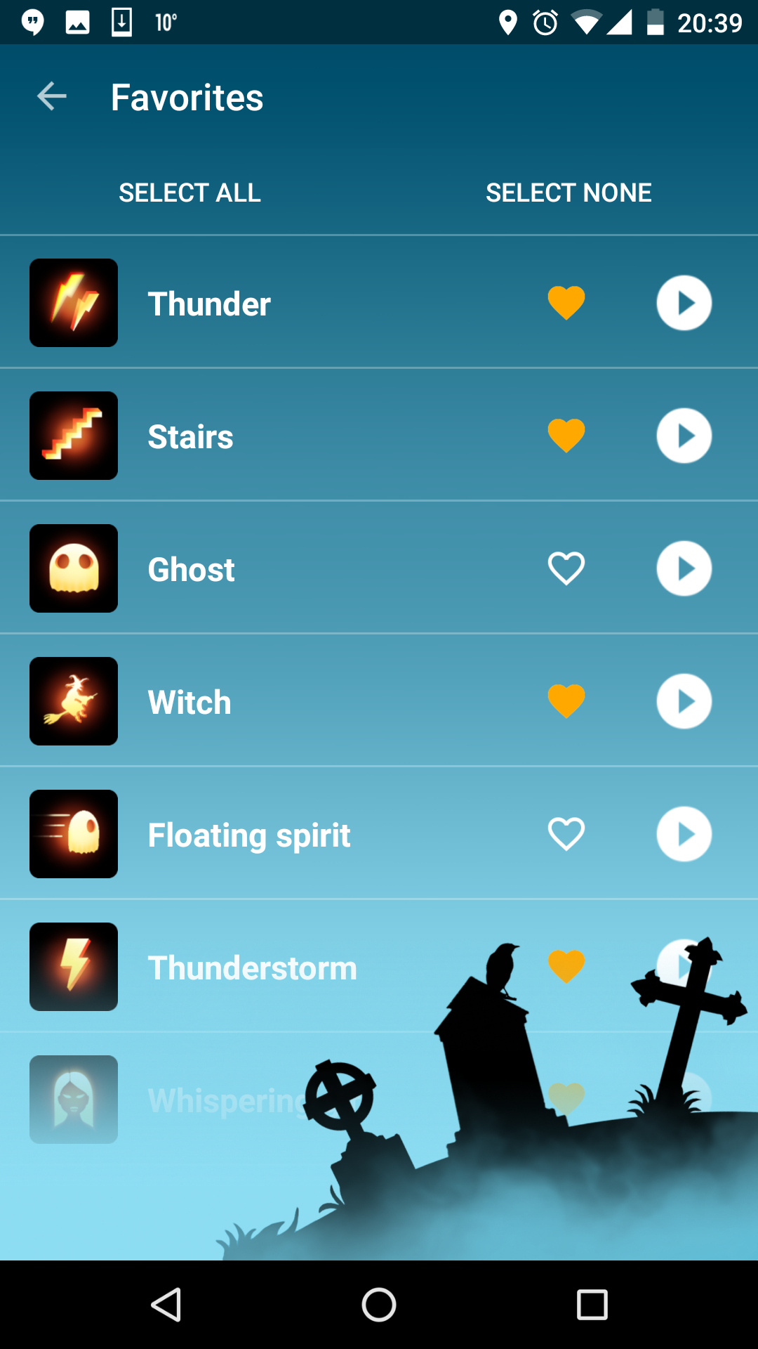 Android application Hue Halloween screenshort