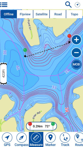 Android application Lake Wylie Offline GPS Charts screenshort
