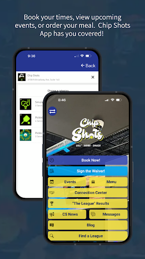 Android application Chip Shots screenshort