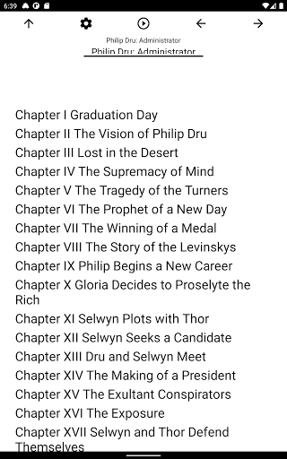 Book, Philip Dru: Administrato Screen 3