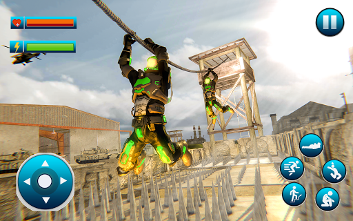 Futuristic Special Forces Robot Training School