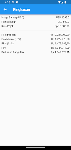 Kalkulator IMEI Screen 2