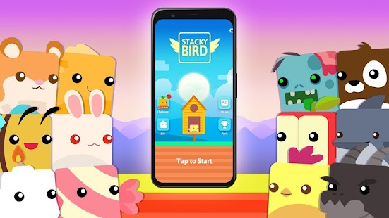Stacky Bird: Hyper Casual Flying Birdie Dash Game Screenshot