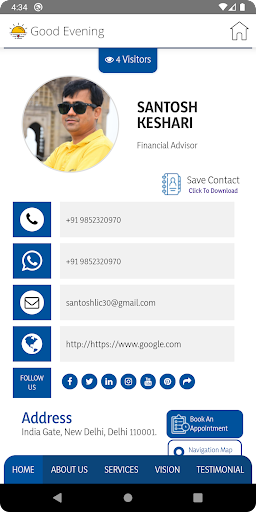 Android application Santosh Keshri screenshort