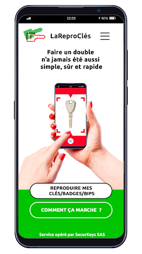 Android application LaReproClés screenshort