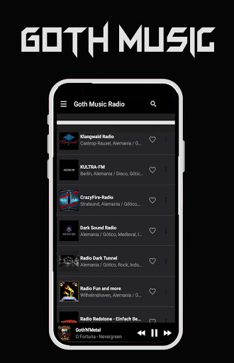 Android application Goth Music Radio screenshort