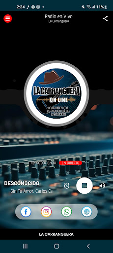 Android application La Carranguera screenshort