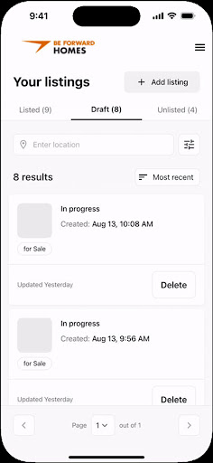 BF Homes - Agent Portal