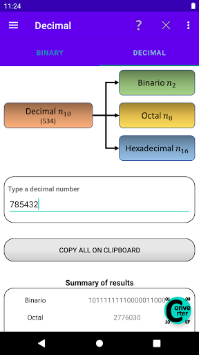 Numeric Systems Converter with