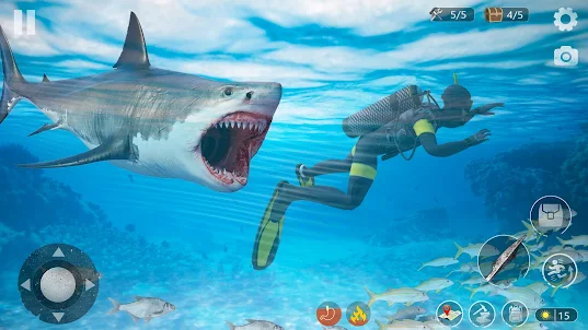 Ocean Shark Attack Shark Games