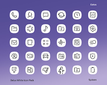 Delux White Icon Pack APK v2.2 (Patched) Gallery 7