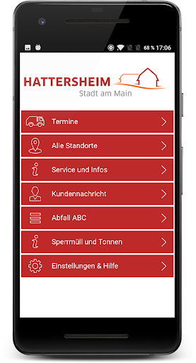 Android application Abfallapp Hattersheim am Main screenshort