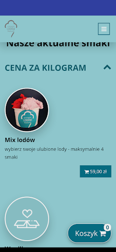 Android application Pracownia Lodów Niedźwiedź screenshort