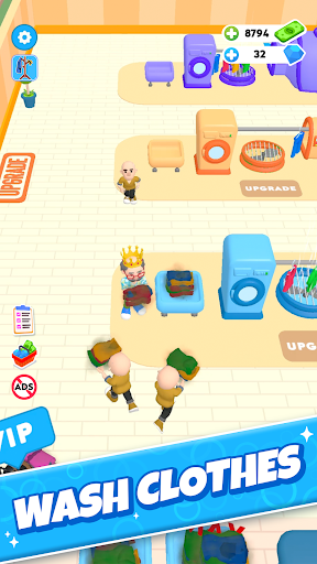 Android application Laundry Rush - Idle Game screenshort