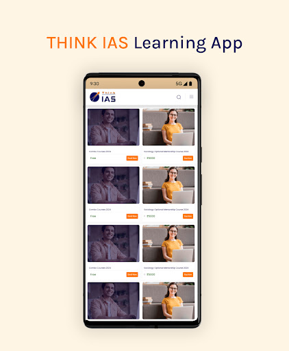 THINK IAS : Learning App Screen 3