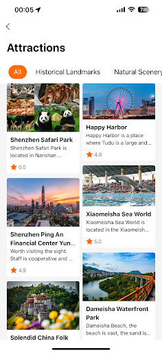 Travellet Shenzhen Screen 2