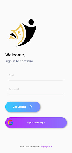 Android application Wallet View - Track screenshort