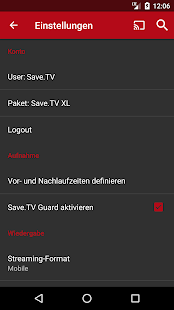 Save.TV – TV Recorder, Fernsehen ohne Werbung Screenshot