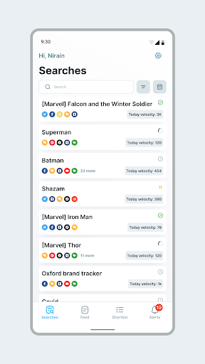 Android application Pulsar Mobile screenshort