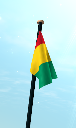 Guinea Flag 3D Free Wallpaper Screen 3