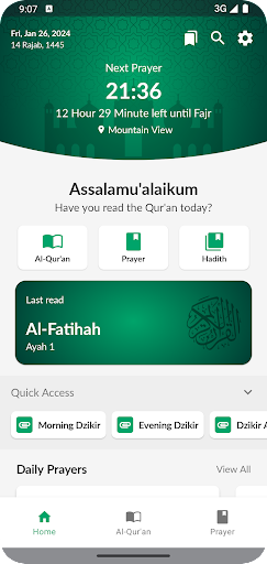 Android application iMuslim Pro:Quran Athan Prayer screenshort
