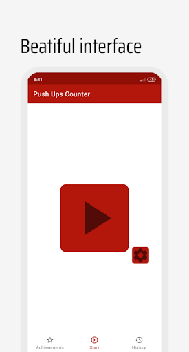 Android application Push Ups Counter screenshort