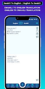 Swahili - English Translator