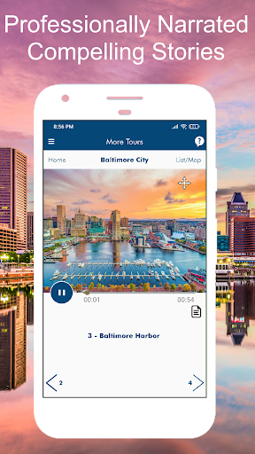 Screenshot of Baltimore Maryland Tour Guide