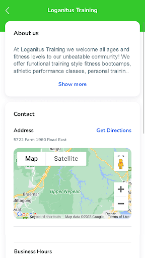 Android application Loganitus Training screenshort
