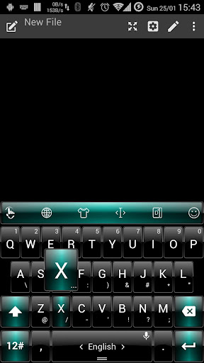 Keyboard Theme Dusk BlackGreen