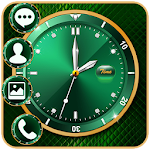 Cover Image of ดาวน์โหลด Gold Green Luxury Clock APUS l  APK