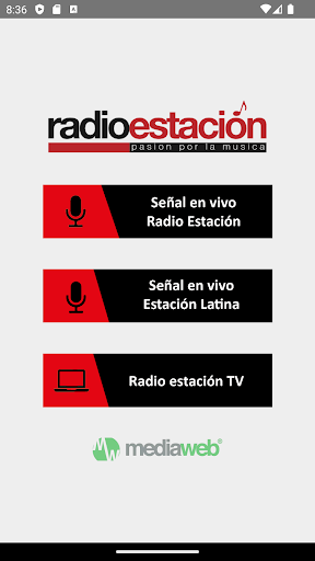 Android application Radio Estación screenshort