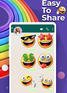 Emoji Stickers pour Whatsapp