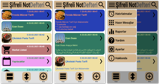 Şifreli Not Defteri (Renkli) Screen 2