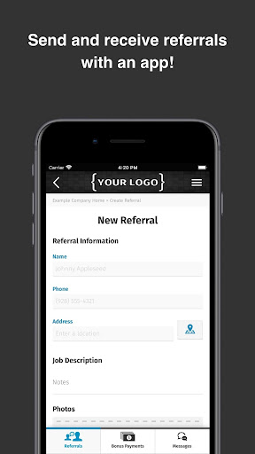 Android application Referral Reactor screenshort