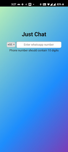 Android application Just Chat - Chat Without Savin screenshort
