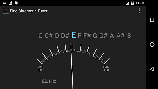Fine Chromatic Tuner Screenshot