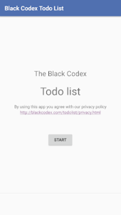 Black Codex: Todo List