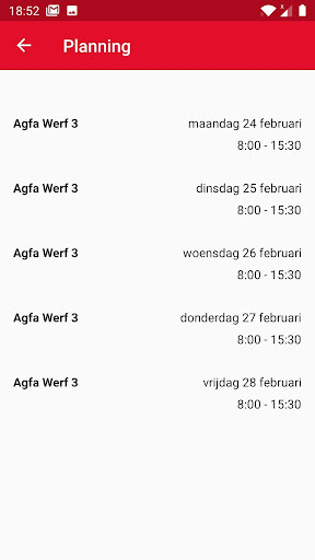 pin.all - Mobile Time Registra Screen 2