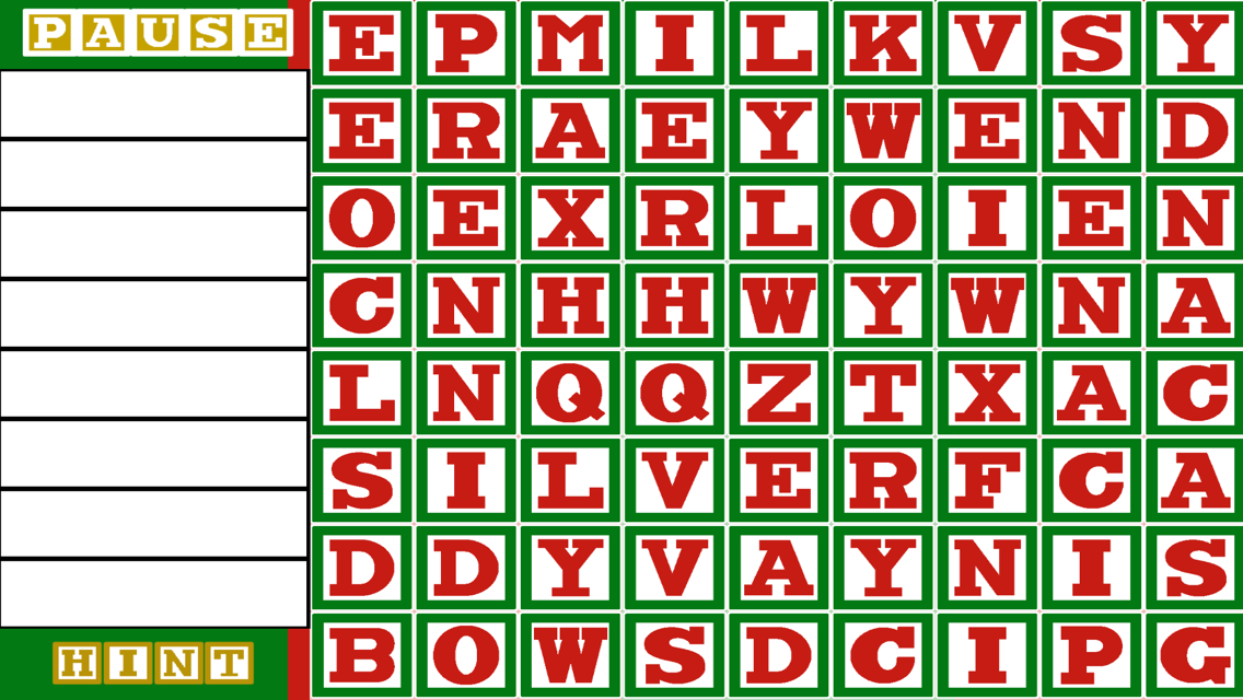 Android application Word Owl's Word Search - Christmas Holiday Words screenshort