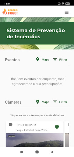 Android application Apaga o Fogo! screenshort