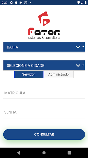 Android application Fator - Recursos Humanos screenshort