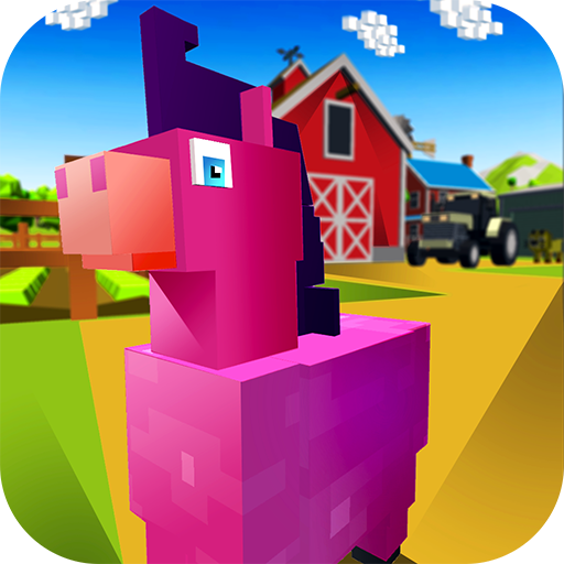 Blocky Pony Farm 3D  Icon
