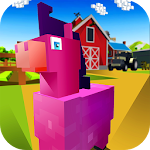 Cover Image of Descargar Blocky Pony Farm 3D  APK