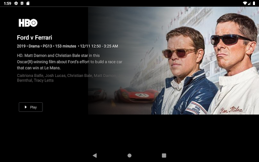 Screenshot of Rainier Connect Stream TV