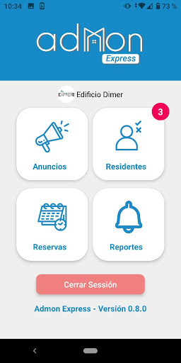 Android application Admon Express screenshort