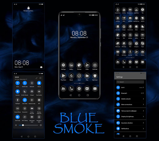 Android application [EMUI 10]Blue Smoke Theme screenshort