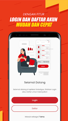 Android application Go Bali Gas screenshort