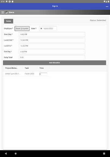 Sierra Data Systems Screen 3