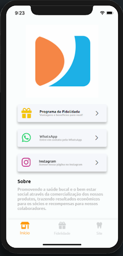 Android application Dental Med Sul - Fidelidade screenshort